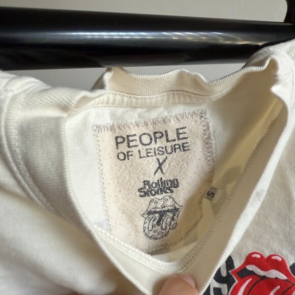 People of Leisure X Rolling Stones London 1969 Graphic Tee Color Sepia Size S - Picture 4 of 5